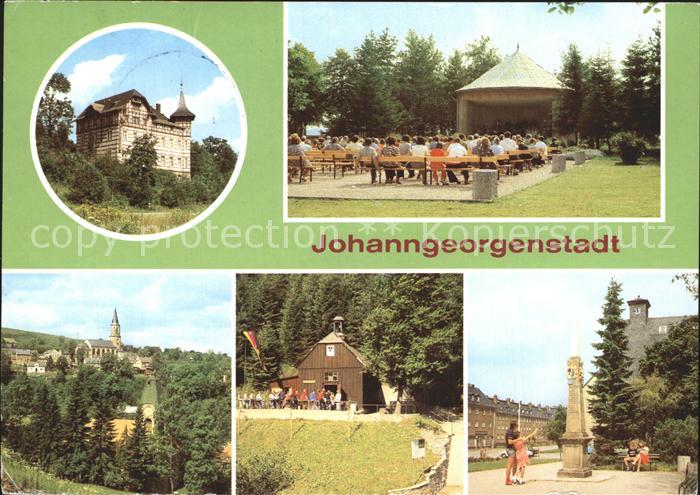 Johanngeorgenstadt HO-Hotel Deutsches Haus Platz des Bergmanns Schaubergwerk Glo