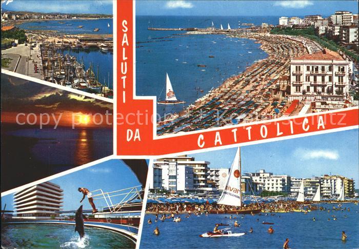 Cattolica Rimini Strand Seeglboot Delfin