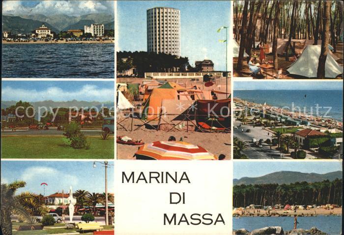 Marina di Massa Campingplatz Strand Hochhaus