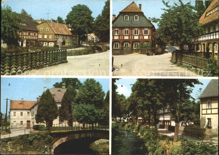 Grossschoenau Sachsen Lausur Umgebindehaeuser Damastmuseum Kupferhaus Mandau