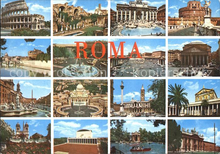 Roma Rom Stadtansichten Ruine Brunnen Theater