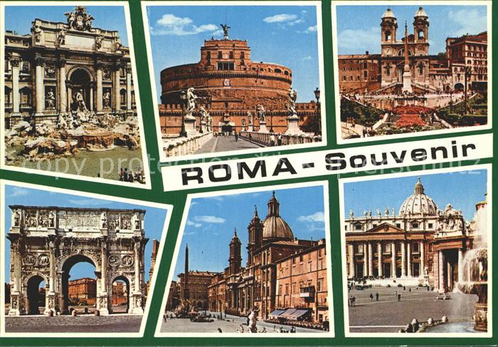 Roma Rom Stadtansichten Tor Brunnen