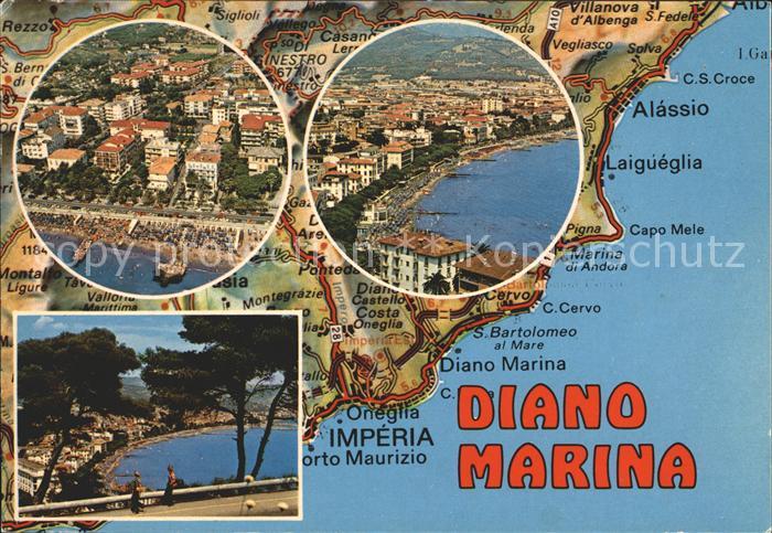 Diano Marina Fliegeraufnahme Alassio Laigueglia
