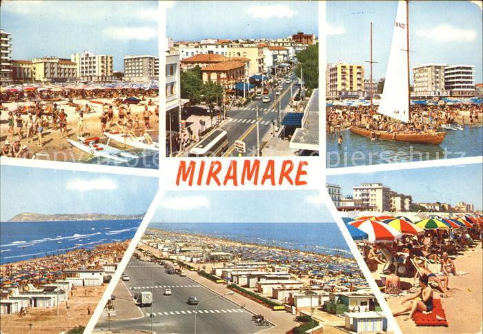 Miramare di Rimini  Strand Segelboot