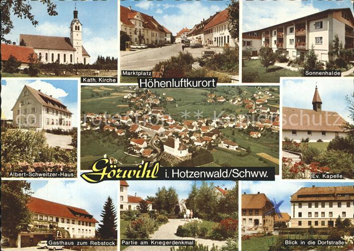 Goerwihl Evangelische Kapelle Kriegerdenkmal Marktplatz