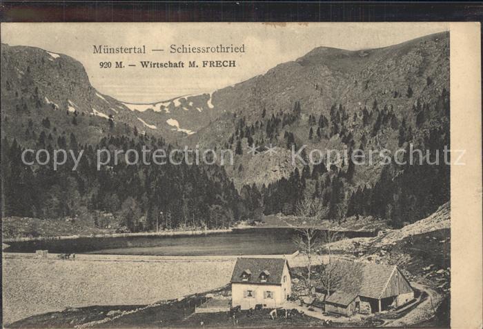 Metzeral Haut Rhin Muentertal Schiessrothried Wirtschaft M. Frech