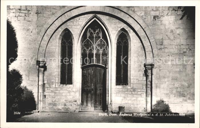 Gurk Dom aeusseres Westportal