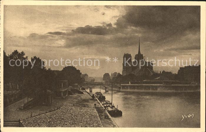 Paris Twilight on the Notre-Dame