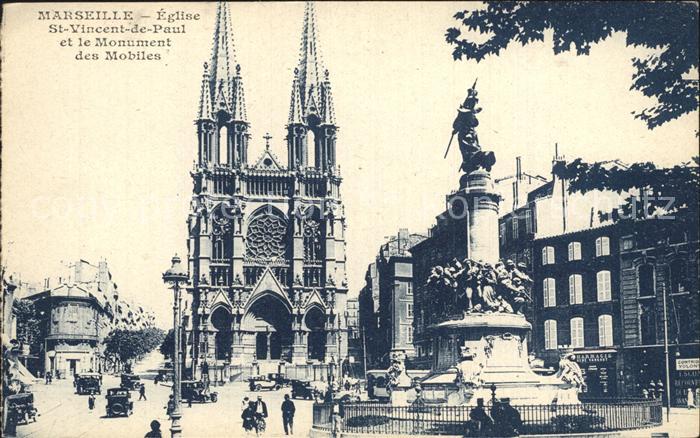 Marseille Eglise Saint Vincent de Paul Monument des Mobiles