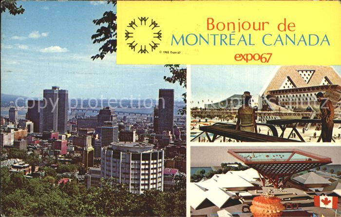 Montreal Quebec Expo 1967 Pavillon du Canada Pavillons Thematiques