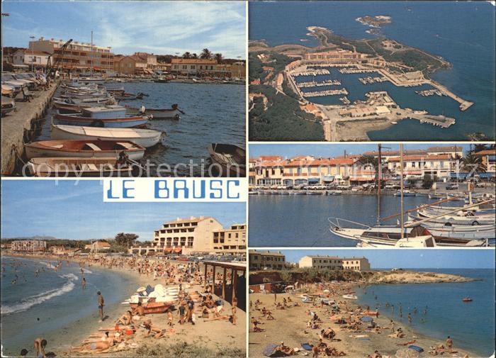 Le Brusc Fliegeraufnahme Hafen Strand