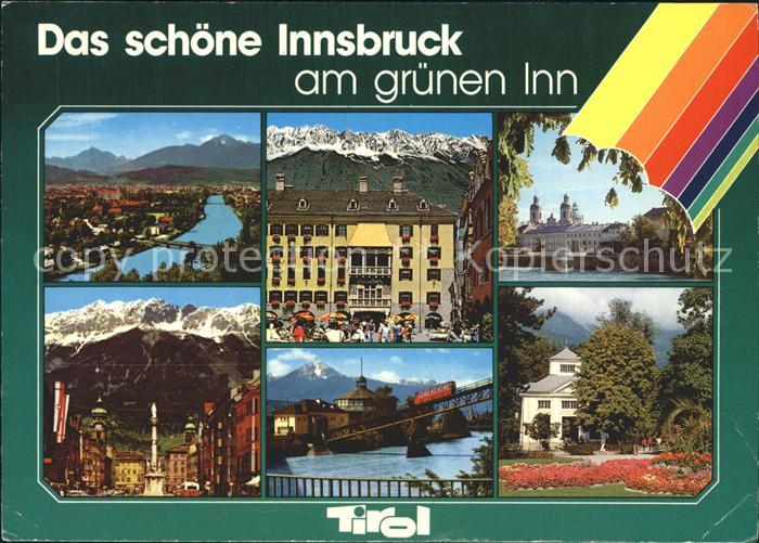 Innsbruck Stadtpark Fliegeraufnahme Bergbahn