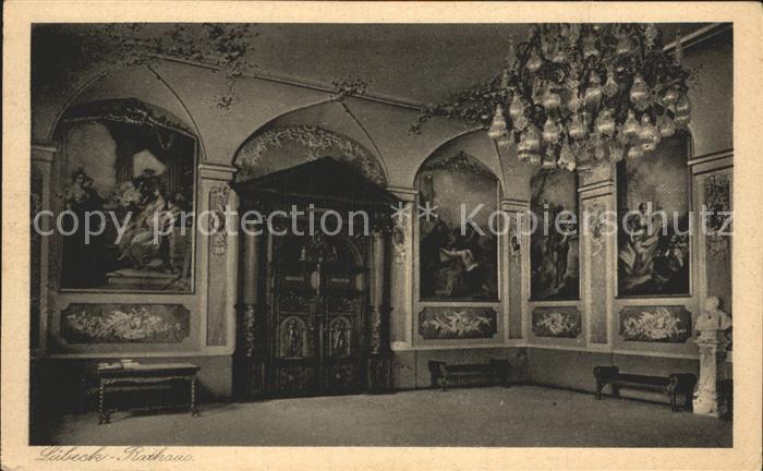 LueBECK  CITY Rathaus Tuer im Audienzsaal