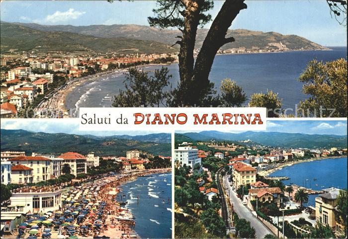 Diano Marina Panorama Strand Promenade