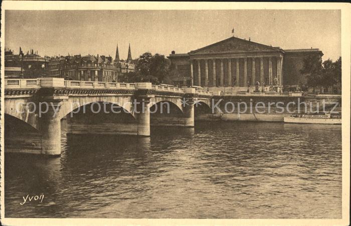 Paris La Chabre des Dèputes et le Pont de la Concorde
