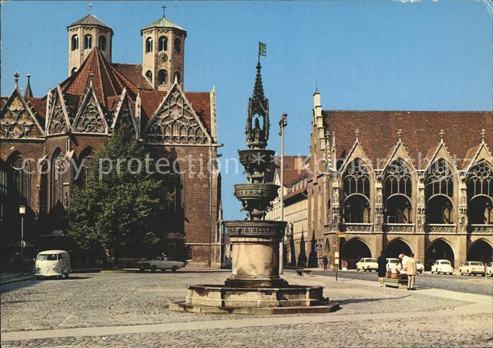 BRAUNSCHWEIG CITY Altstadtmarkt mitt Rathaus und Martinikirche