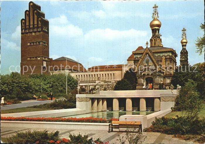 Darmstadt Hochzeitsturm und Russische Kapelle