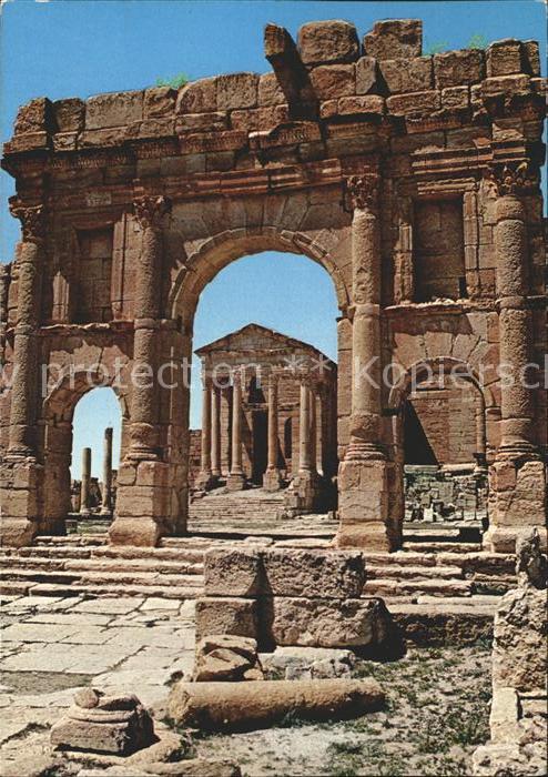 Sbeitla Roemischer Tempel und Forum