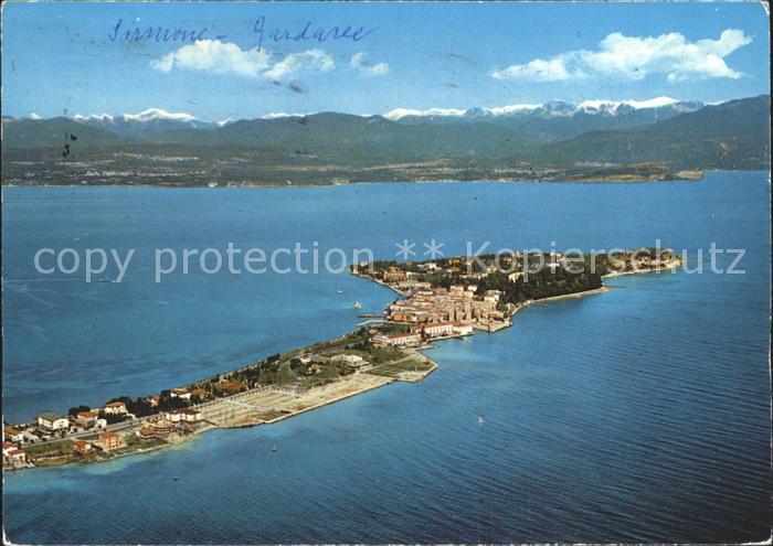 Sirmione Lago di Garda Fliegeraufnahme