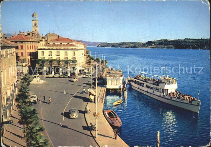Salo Lago di Garda Schiffsanlegestelle mit Schiff
