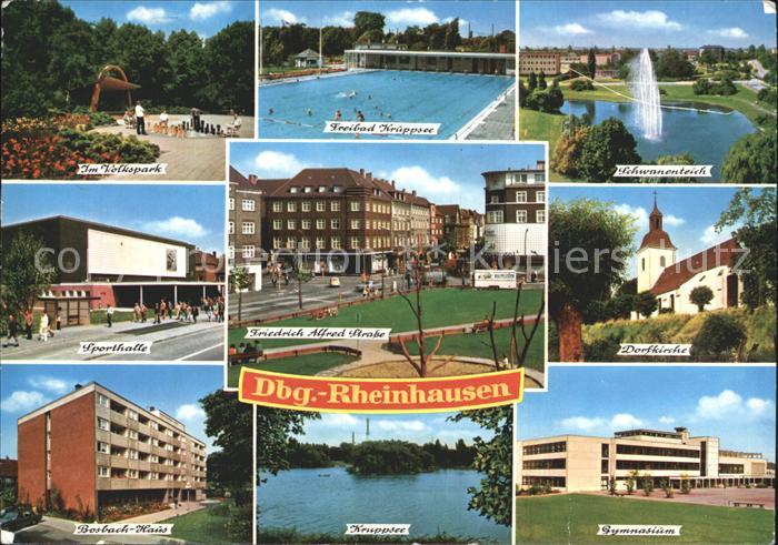 Rheinhausen Duisburg Sporthalle Dorfkirche Volkspark