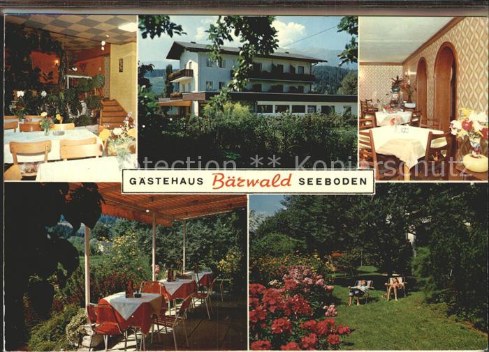 Seeboden Millstaettersee Gaestehaus Baerwald Aufklappkarte