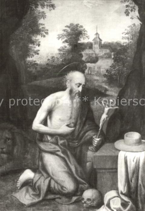 Schmalkalden Thueringen Stadtkirche Der Heilige Hieronymus