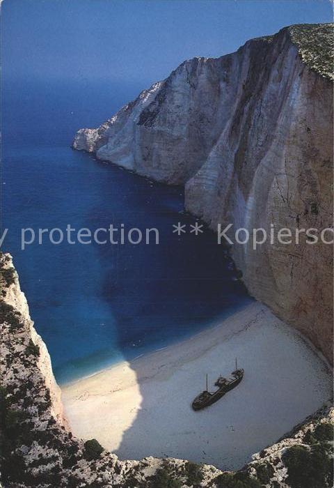 Zakynthos Zante Fliegeraufnahme Bucht