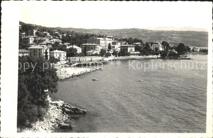 Opatija Abbazia Strandpartie