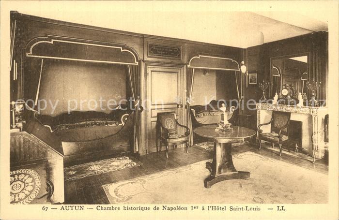 Autun Hotel Saint Louis Chambre historique de Napoleon