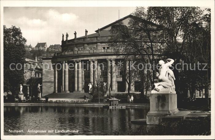 STUTTGART CITY Anlagensee mit Landestheater