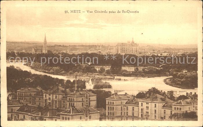 Metz  57 Moselle Vue General prise de St. Quentin