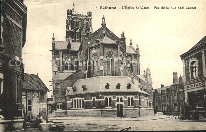 Bethune Eglise St. Waast Rue Sadi-Carnot