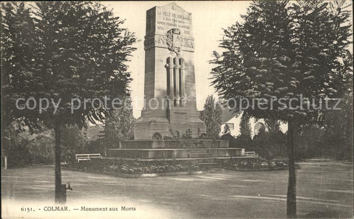 Colmar Haut Rhin Elsass Monuments aux Morts