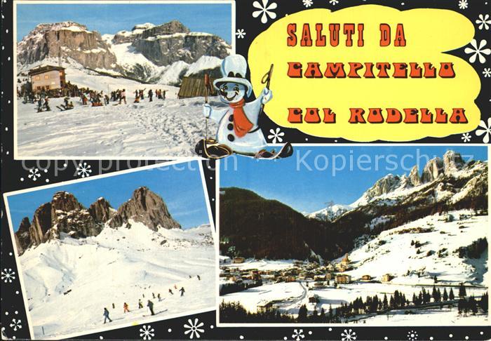 Campitello Fassa Col Rodella Skigebiet