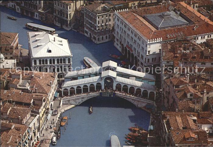 Venezia Venedig Rialto Bruecke Fliegeraufnahme