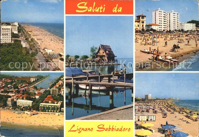 Lignano Sabbiadoro Strand und Dock