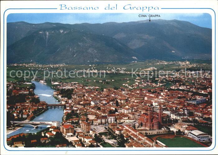 Bassano del Grappa Cima Grappa Fliegeraufnahme