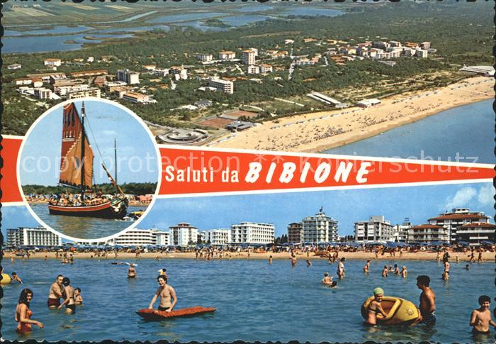 Bibione mit Strand Fliegeraufnahme