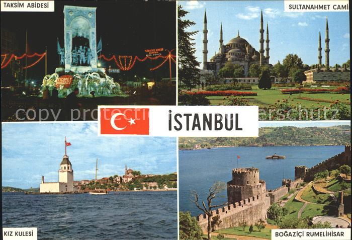 Istanbul Constantinopel Kiz Kulesi Taksim Abidesi Sultanahmet Cami