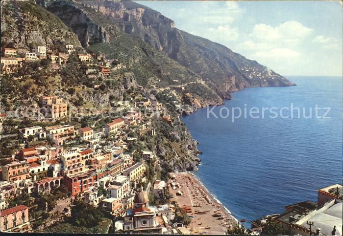 Positano Aussicht mit Strand