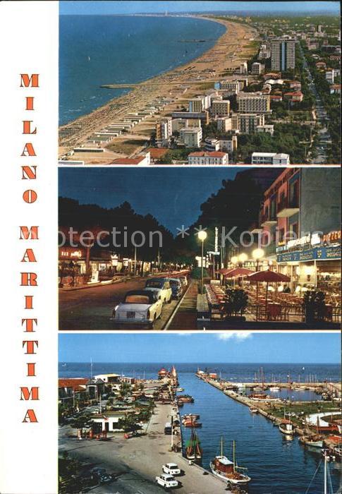 Milano Marittima Fliegeraufnahme Stradn Hafen