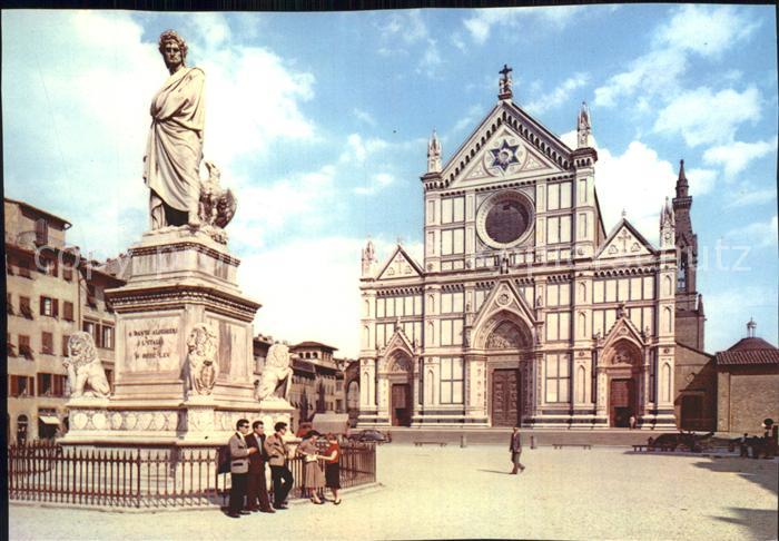 Firenze Florenz Piazza e Chiesa di Santa Croce