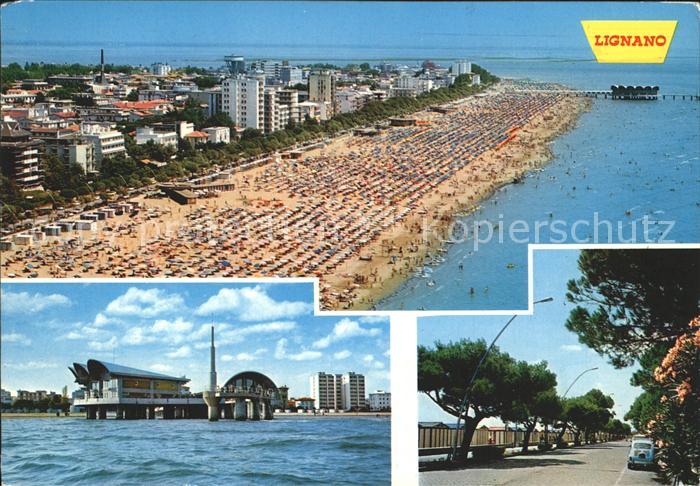 Lignano Fliegeraufnahme Strand