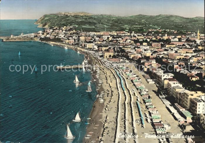 Cattolica Rimini Fliegeraufnahme Strand