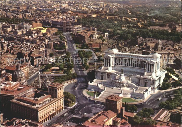 Roma Rom Fliegeraufnahme Piazza Venezia
