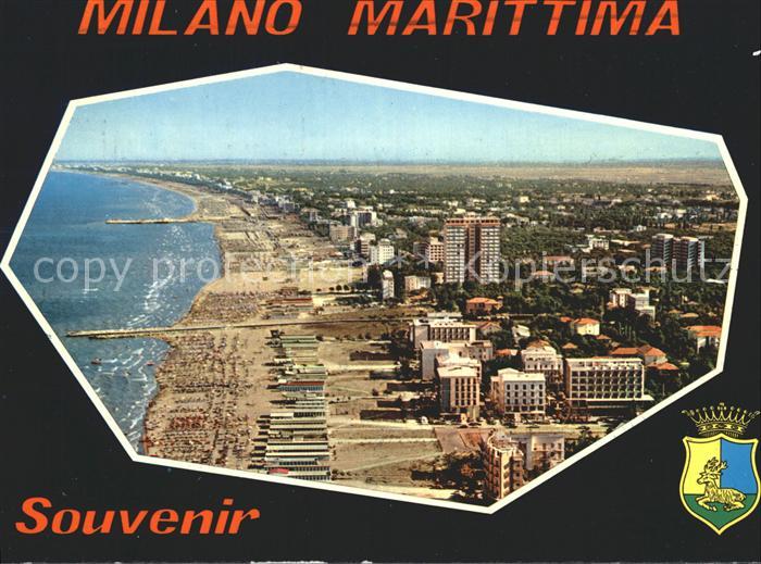 Milano Marittima Fliegeraufnahme mit Strand