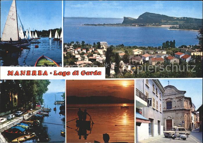 Manerba del Garda Fliegeraufnahme Hafen Segelboote