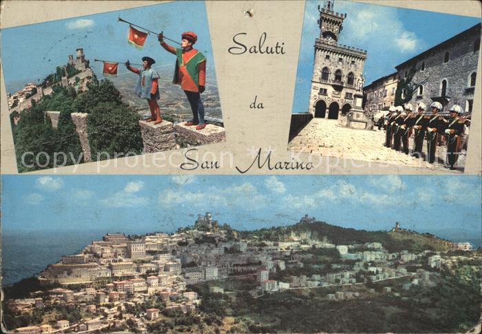 San Marino San Marino mit Burgen