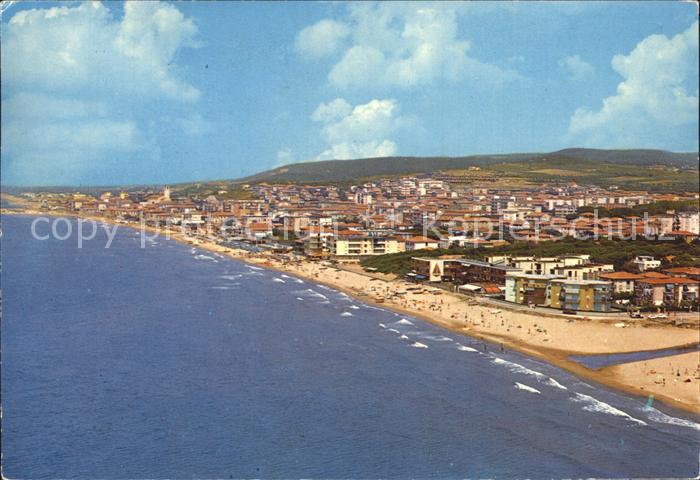 San Vincenzo Toscana Fliegeraufnahme mit Strand
